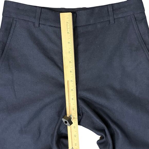 COS Navy Blue Slim Skinny Wool Blend Ankle Trousers Pants size 6 Professional - Picture 3 of 10